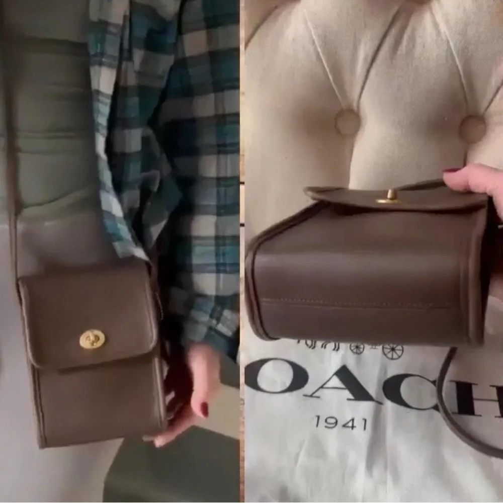 VINTAGE COACH TAUPE BROWN CROSSBODY SCOOTER CROSSBODY BAG
Style 9893 - Picture 10 of 12